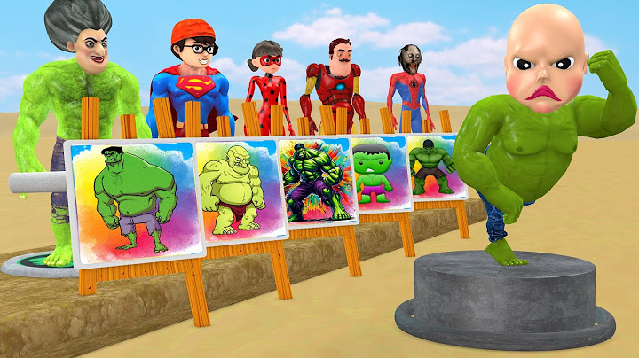 Scary Teacher 3D vs Squid Game Help Superhero Draw Baby Hulk 5 Times Challenge Superman Nick winner