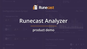 Runecast Analyzer 2.0 Product Demo