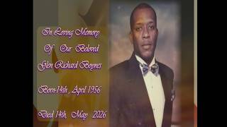 Celebrating   beloved  GLEN RICHARD BOYNES