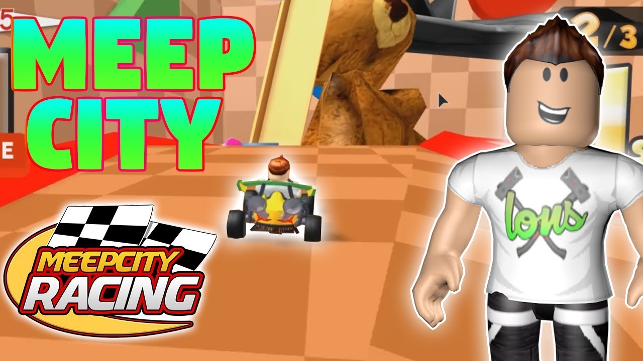 FUI NO NOVO MINIGAME DO MEEP CITY! ([RACING] MeepCity) - YouTube