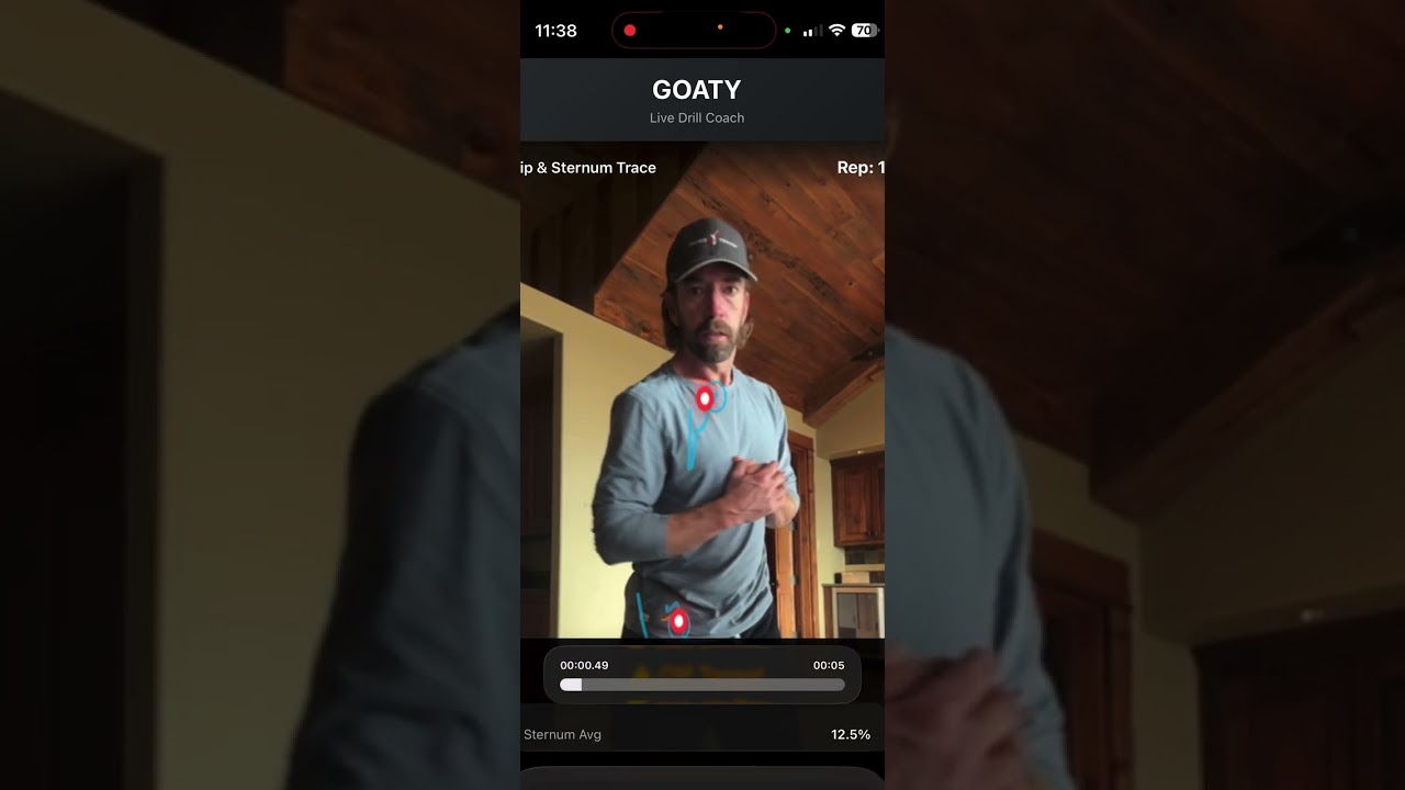 Master the Sternum Trace with GOAT AI Golf Coach