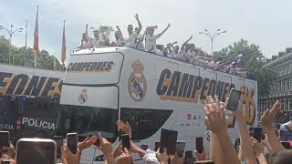 ASÍ SE VIVIÓ desde CIBELES la CELEBRACIÓN de la Liga 36 del Real Madrid