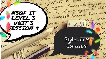 NSQF IT LEVEL 3 UNIT 3 SESSION 4