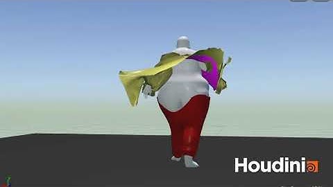 Houdini vellum drape test