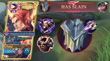 FINALLY A WORTHY BUFF ARGUS OPPONENT IN EXP LANE! | YU ZHONG PASSIVE - MLBB