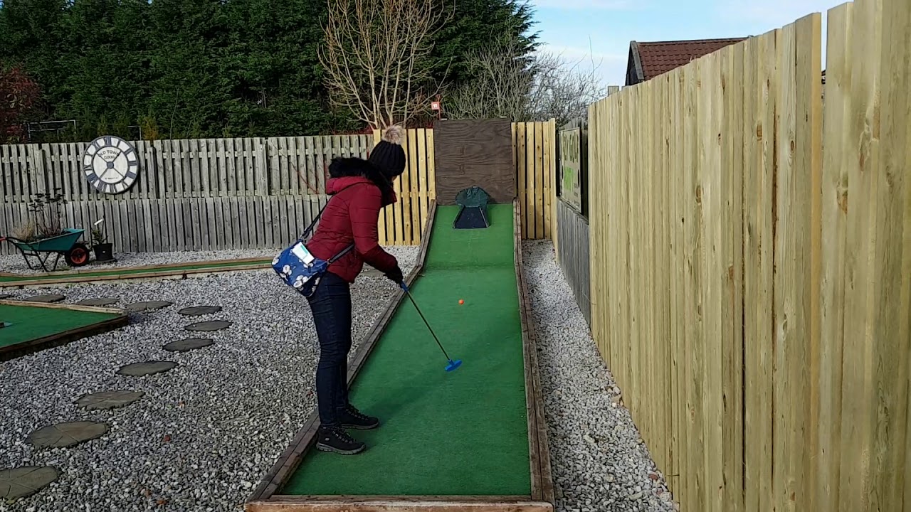 Crazy Golf at the Yorkshire Ice Cream Farm in Hatfield, Doncaster