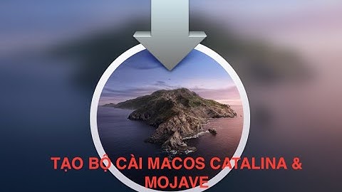 Hướng dẫn tạo Bộ cài USB macOS Catalina 10.15.x - Mojave 10.14.x – Bản chính thức