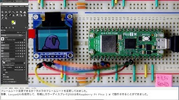 Raspberry Pi Pico 2 Wに有機ELカラーディスプレイを接続してみる