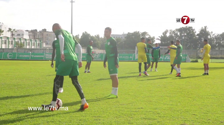الحصة التدريبية التي أجراها الرجاء صباح اليوم استعداداً لنهائي كأس الكاف