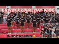 GRWM x Gameday Vlog #gameday #cheer #goldsquad #pob