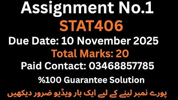 STAT406 assignment No.1 Solution 2025_stat406 assignment no.1 solution_%100 Correct Guarante#stat406