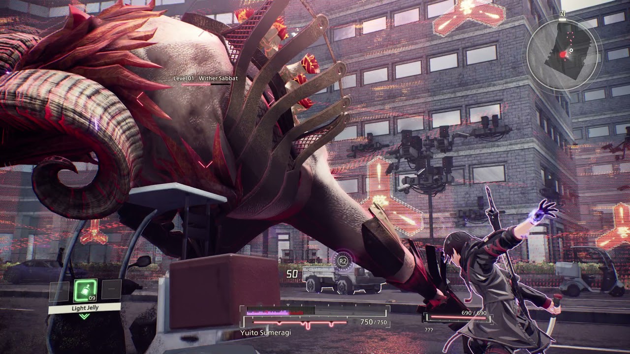 Scarlet Nexus - Phase 0 Prologue: Suppress The Wither Sabat (Main Street) Perfect Dodge PS5 Gameplay