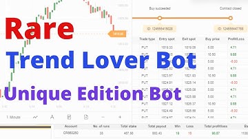 Rare Binary.com Bot - Trend Lover Binary Bot | Unique Edition Rare Bot