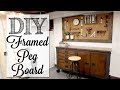 DIY Framed Peg Board