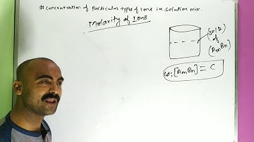 Concentration of ions in solution l Solutions l Concentration of particular types of ion in solution