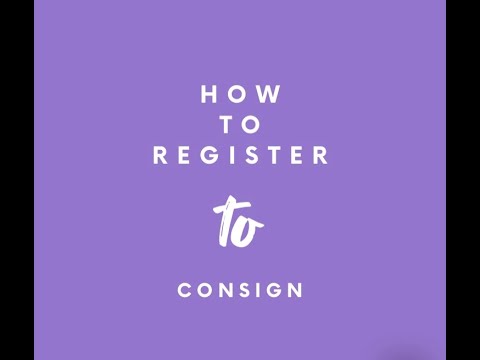 How to register as a consignor