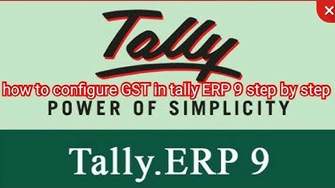 1st Time GST details Setup in Tally. ERP 9 - It