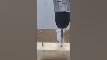 Awesome Hack! Hard Driven Wood Screws #howto #tutorial #diy #shorts #lifehacks #tips #youtubeshorts