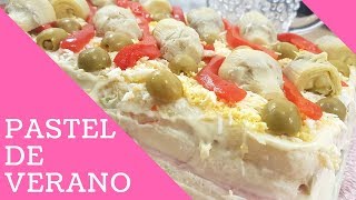 PASTEL SALADO DE VERANO - RECETA MUY FÁCIL!! /RECETA SIN HORNO