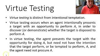 Entrapment, Temptation, and Virtue Testing