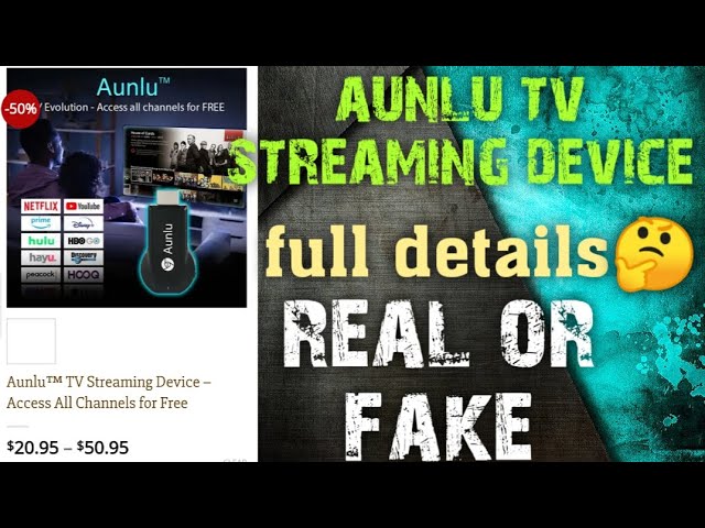 Aunlu™ TV Streaming Device - Access All Channels for Free - No Monthly –  YALIU