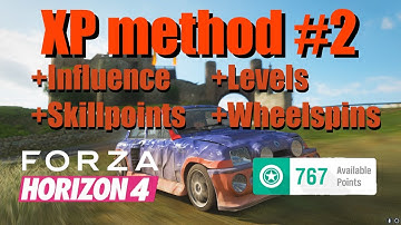 Forza Horizon 4 XP and skillpoints method #2