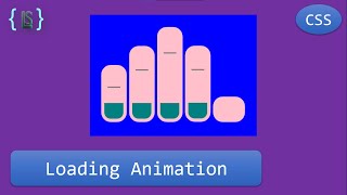 Finger Tap Loading Animation || HTML + CSS only || Web Designing