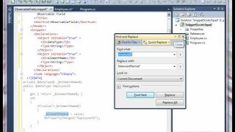 Visual Studio Snippets