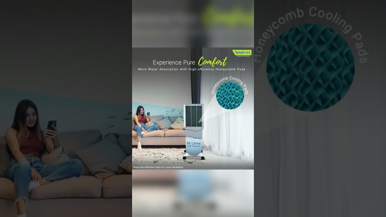 ​❄️ Symphony Jumbo 95 XL+ Desert Air Cooler | 95L Mega Cooling Power for Indian Summers! 🌬️