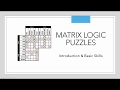 Matrix Logic Puzzles: Introduction & Basic Skills