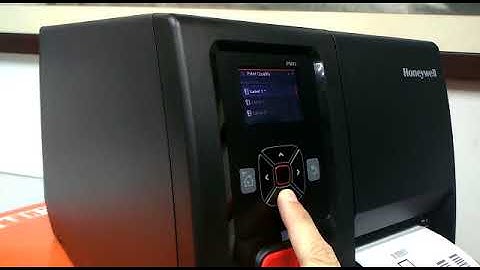 Honeywell PM42 Printer LCD display Tutorial of  Adjusting Print Quality