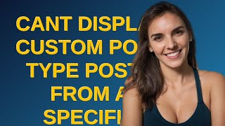 Wordpress: Cant display custom post type posts from a specific category Wordpress