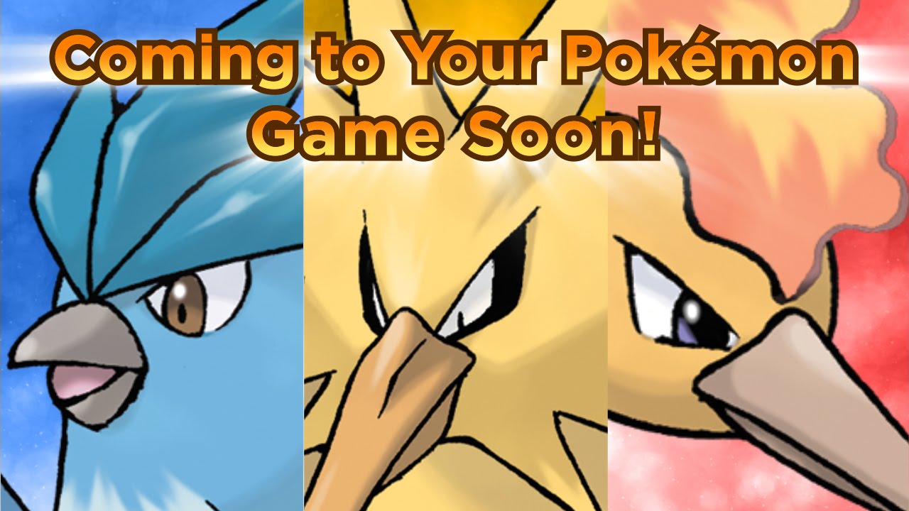 Articuno, Zapdos and Moltres Trio of Legendary Pokémon for North America 