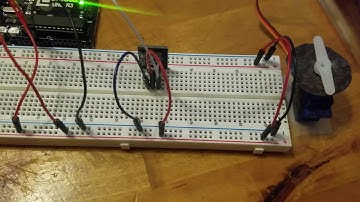 Servo motor controlled by infrared remote control