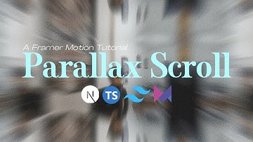 COOL ANIMATION  in Next JS with Framer Motion - Parallax Scroll