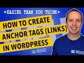 How To Create Anchor Tags Or Anchor Links In WordPress