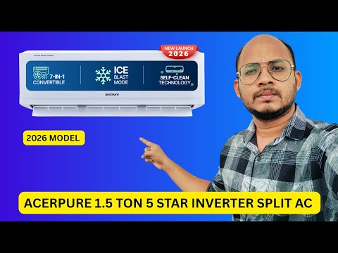 Acerpure 1.5 Ton 5 Star Inverter Split AC | 2026 Model | Acerpure AC 1.5 Ton 5 Star 