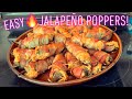 🔥EASY JALAPEÑO POPPERS!! Chorizo &amp; Chives cream cheese filling!!😁👍