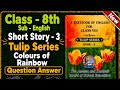 Class 8th English Short Story 3 | Colours of Rainbow Question Answers | Tulip Series JKBOSE