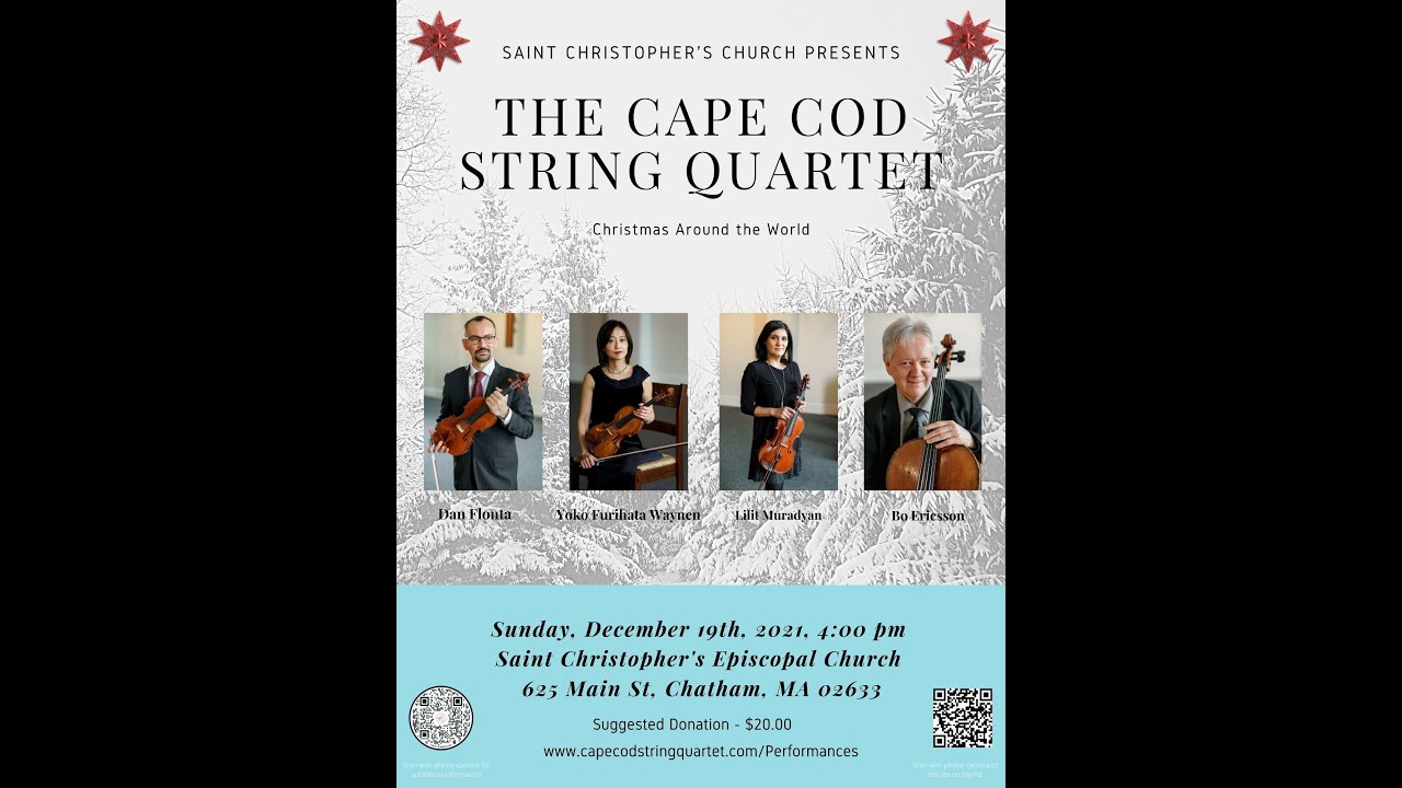 Cape Cod String Quartet - Christmas Around The World Live Concert - YouTube