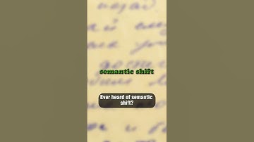 🤔 Discover SEMANTIC SHIFT: How Words Evolve! 🌍 #language #etymology #shorts