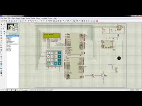 Password Based Security Door Lock using  Atmega16 microcontrollers
