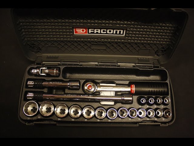 FACOM CDXソケット Facom CDX socket and French locking extensions - YouTube