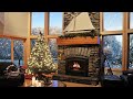 ☃️🌨️🔥Relaxing Fireplace Sounds | Burning Fireplace | Howling wind🔥🌨️☃️
