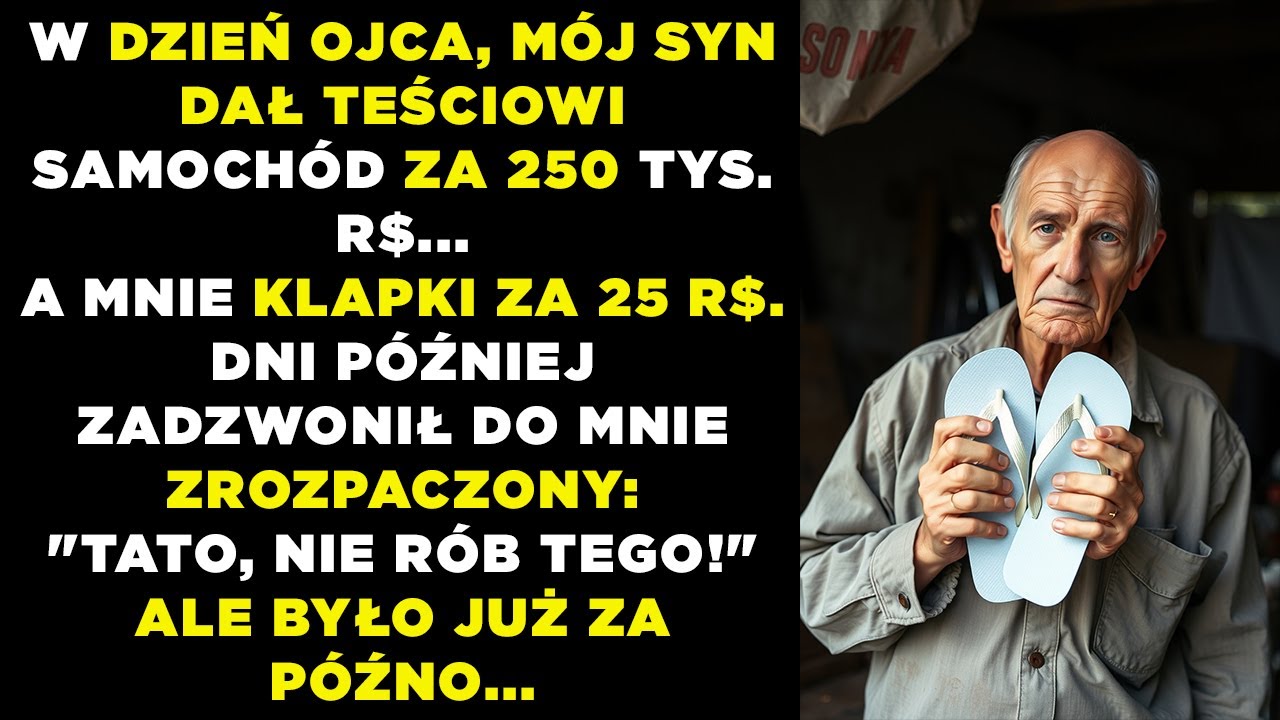 Syn dał teściowi auto za 250 tysięcy, a mnie klapki za 25 zł — więc ja zrobiłem swoje…