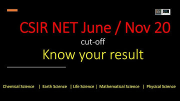 Cut-off CSIR NET result June | Nov 20 exam, Chemical, Earth, Mathematical |  #iflyNetGate