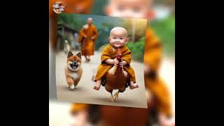 little monk so cute 🥰🥰💯👍💐💐@cutetooso #cute #funny #little #monk