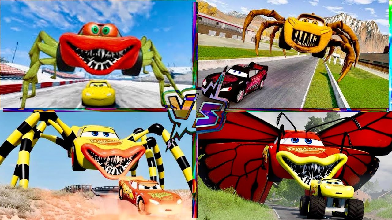 🔥 MONSTER CARS ATTACK! Who Will Win in Tiles Hop?! 😱🚗🕷️