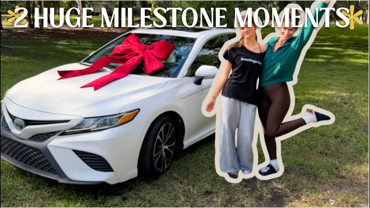 2 Huge Milestone Moments! First Car, First Pair of Glasses, Dinner, Garage Sale GEMS & Life!