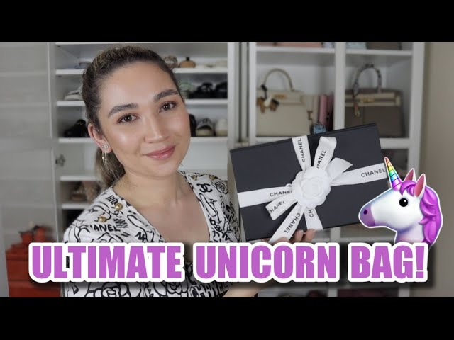 Chanel 23ss bag, 22bag mini pearl chain, 23s main bag, chanel VIC, Unicorn, unboxing